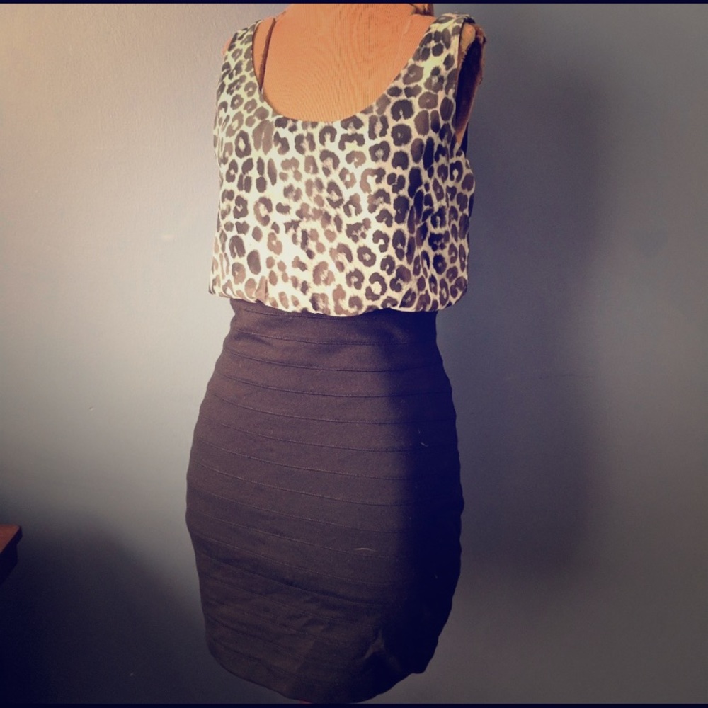 Express Animal Print Bodycon dress